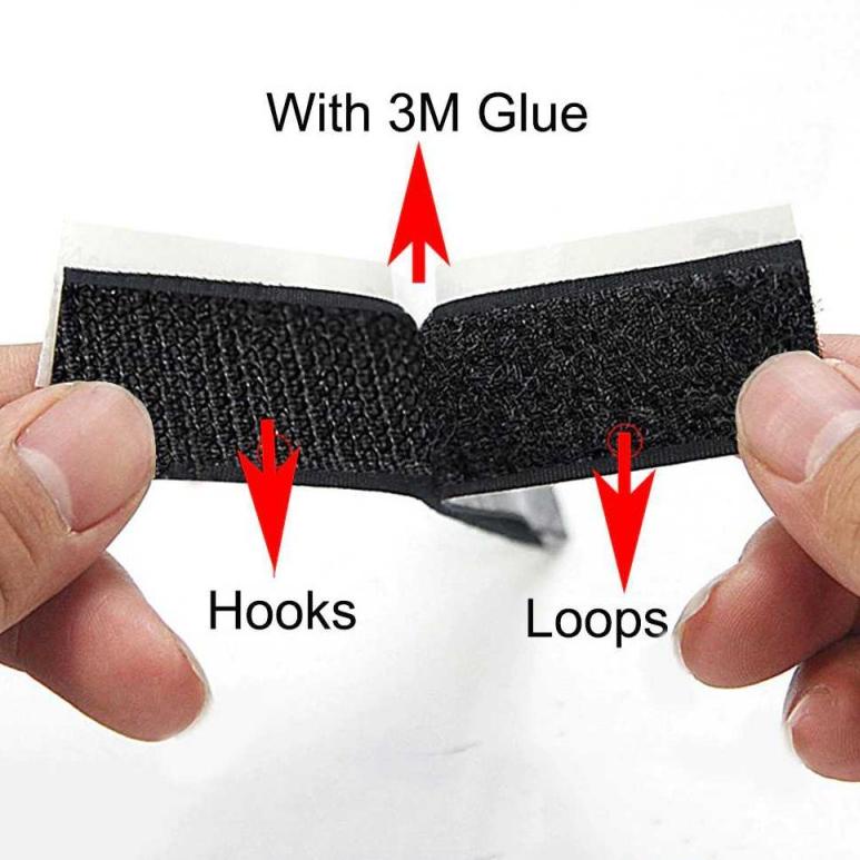 

➲ Lakban Perekat Double Tape Velcro Hook and Loop Magic Nylon Sticker ン