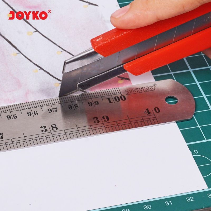 Joyko Stainless Steel Ruler Penggaris Besi