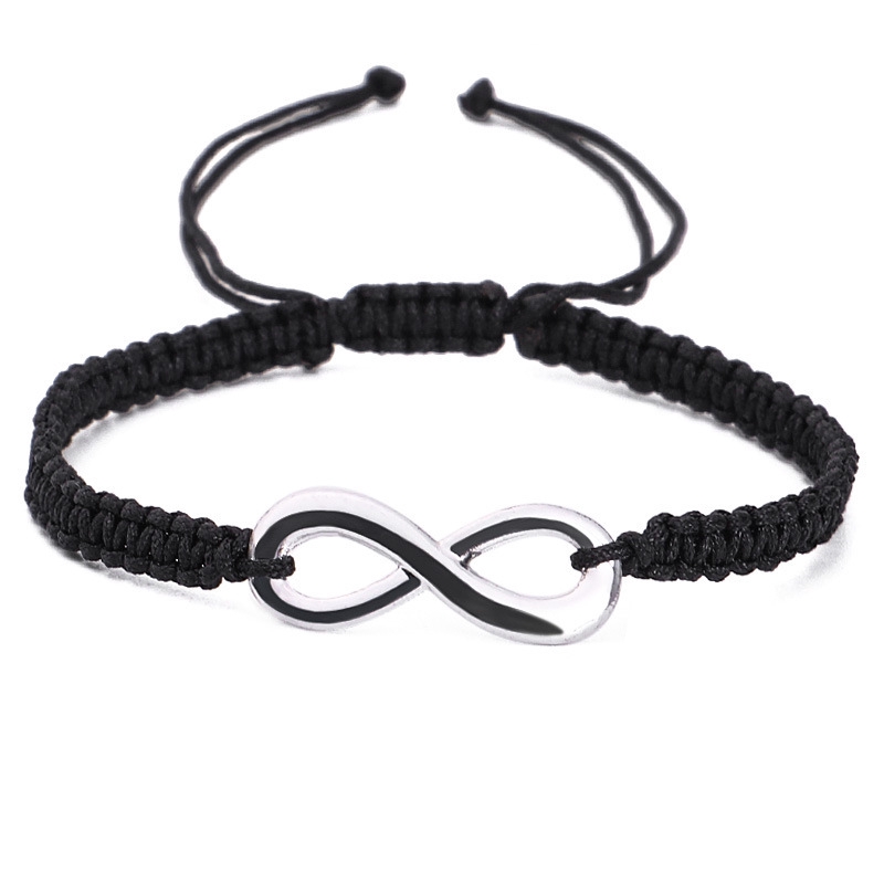 1 Pasang Gelang Couple Magnet Gelang persahabatan Tali Couple Magnet Attract Bracelets -ol-1pcs-black