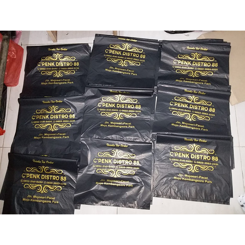 Sablon plastik packing Uk.15x22 cmsablon plastik olshopsablon plastik shopping bagsablon plastik