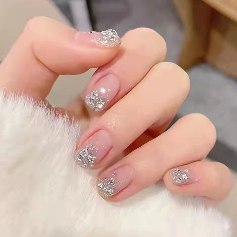Kuku Palsu 【1box 24pcs+free lem】Nikah kuku Wedding False Nailart Pengantin Tangan bagusi