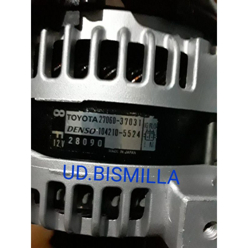 Dinamo Ampere Amper Alternator Toyota Noah Nav1 Nav 1  Voxy original Denso