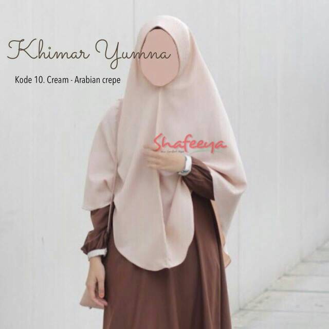 Khimar instan arabian crepe yumna by shafeeya