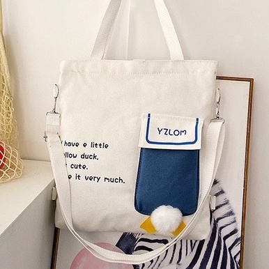 NAOMI - Tote Bag Import Keyla -Tas Canvas Premium - Tas Cantik Cute - Totebag - tas tote bag - tas Wanita - Murah Unik