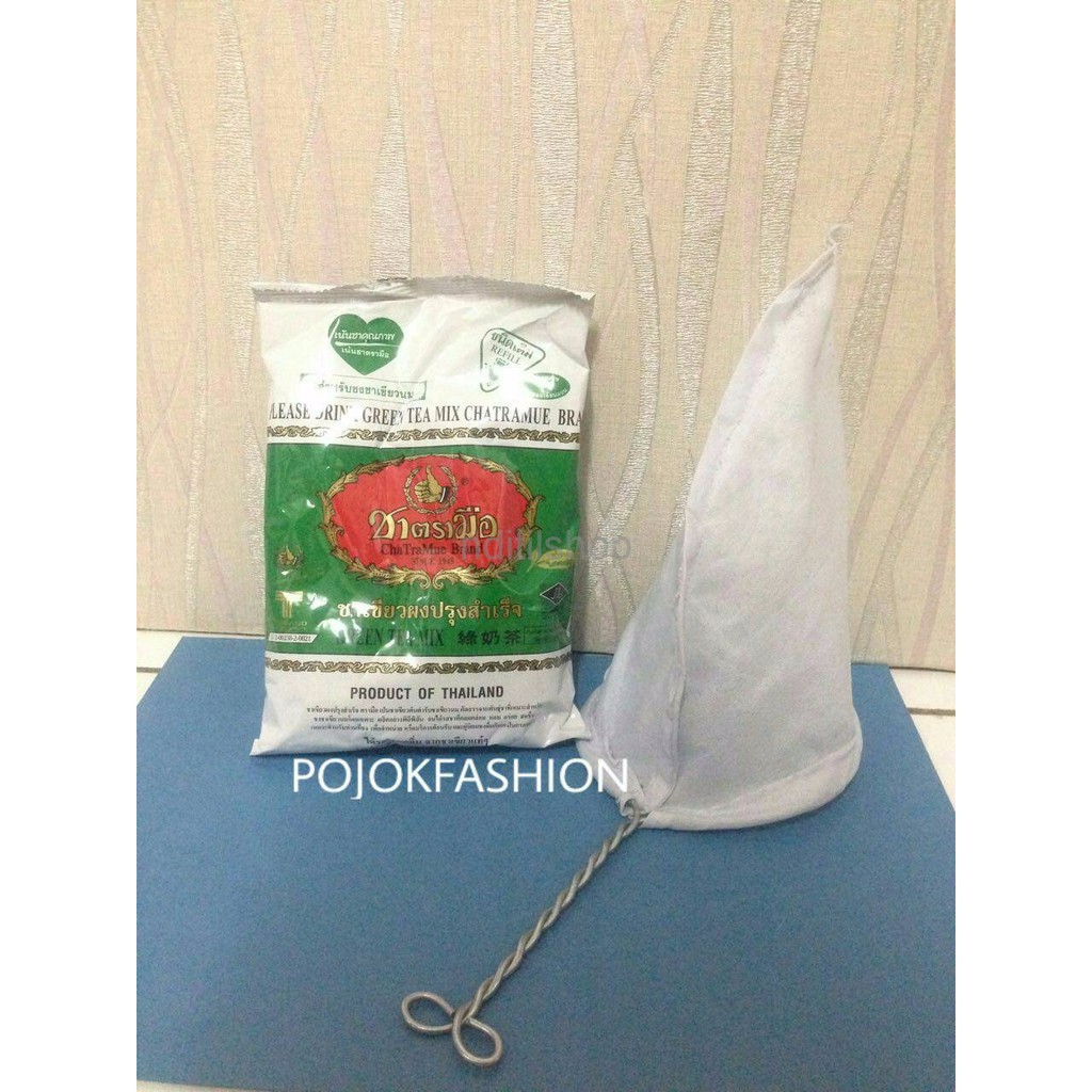 

Thai Green Tea Number One Brand 200gr + Saringan Teh