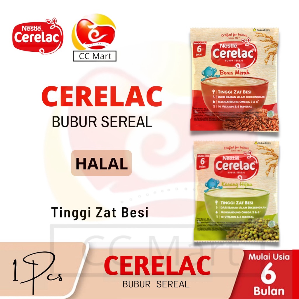 Jual Nestle Cerelac 20Gram / Bubur Sereal Bayi Sachet / Cerelac Kacang ...