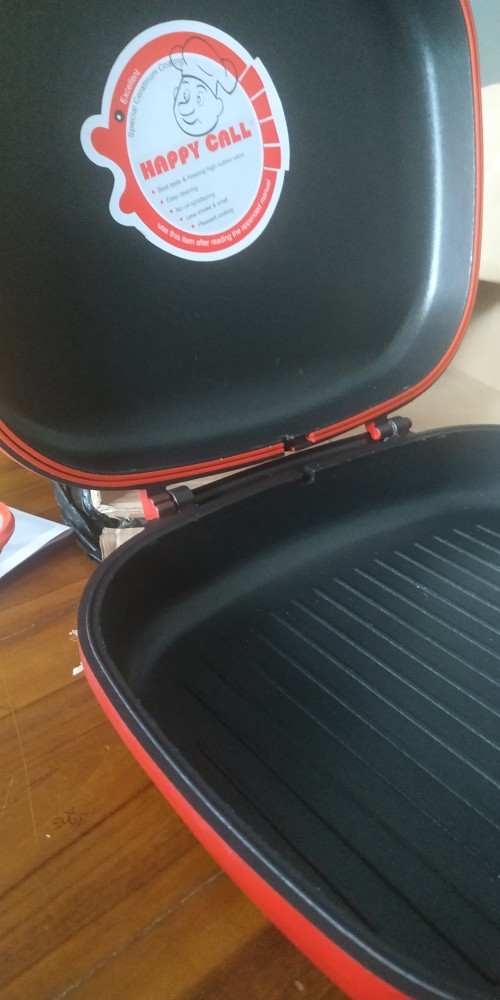 Happy Call Double Pan Jumbo 32 Cm Wajan Bolak Balik Kulit Jeruk Bonus Karet Seal Harga Murah Malang