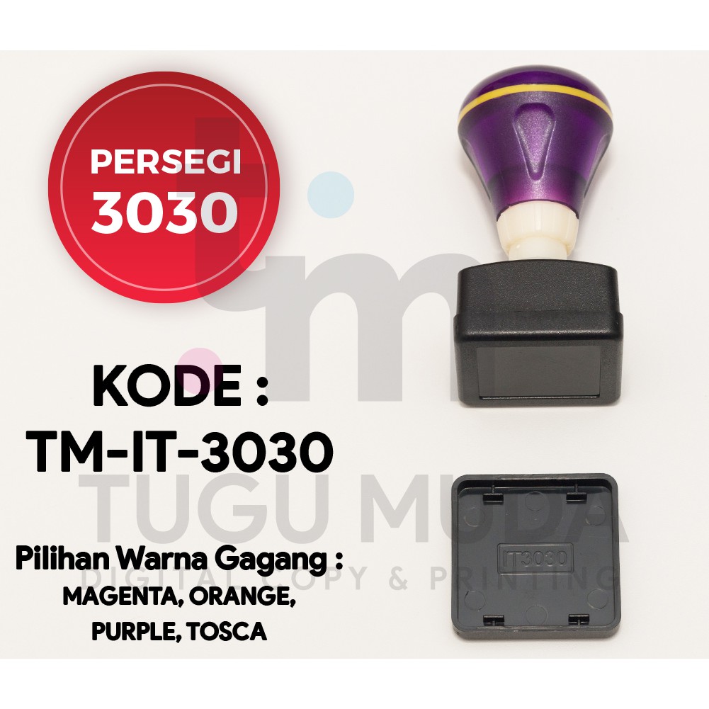 

GROSIR Gagang Stempel Flash Stamp PERSEGI 3030 (30x30mm) -TM-IT-3030