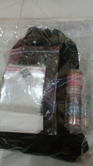 ✿ Inf ✿ 100pcs / Set Kantung Plastik Opp Transparan 6x8cm