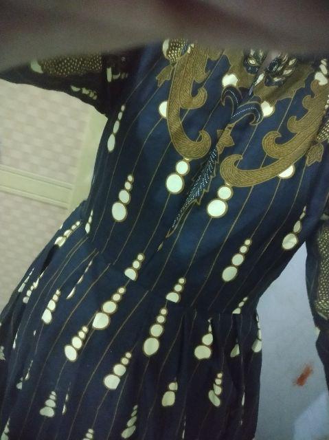 Ms Gamis Batik Sriwedari Maxi Super Jumbo Xxxxl Ld 128c. Bumil/busui Katun Soga