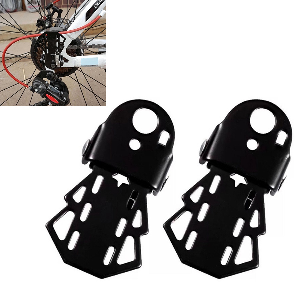 QUINTON Bicycle Accessories Rear Seat Cycling Bicycle Foot Pegs Bike Pedals Bicycle Parts Metal Black MTB Bike Folding 1 Pair Footrests/Multicolor