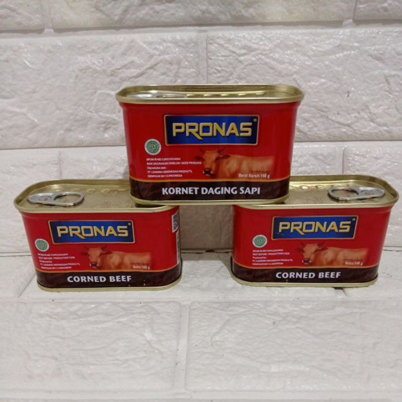 

Kornet daging sapi /pronas 198g