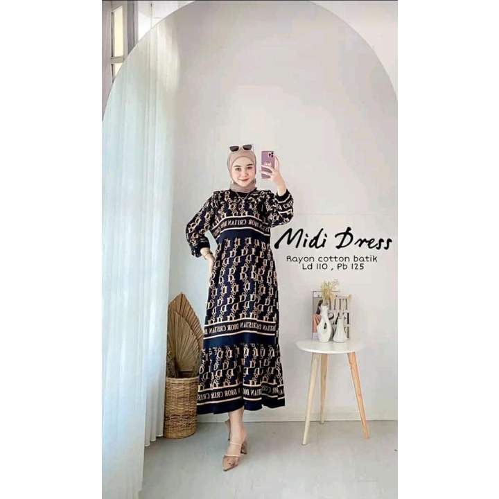 COD - Asmiranda Maxy Gamis Muslim Aurora Dress Shakila Aksen Renda Brukat Import Ld  110 Fit S - XL ( Free Bros ) Fashion Maxi Wanita Pesta Kondangan Modern Termurah Terlaris-2