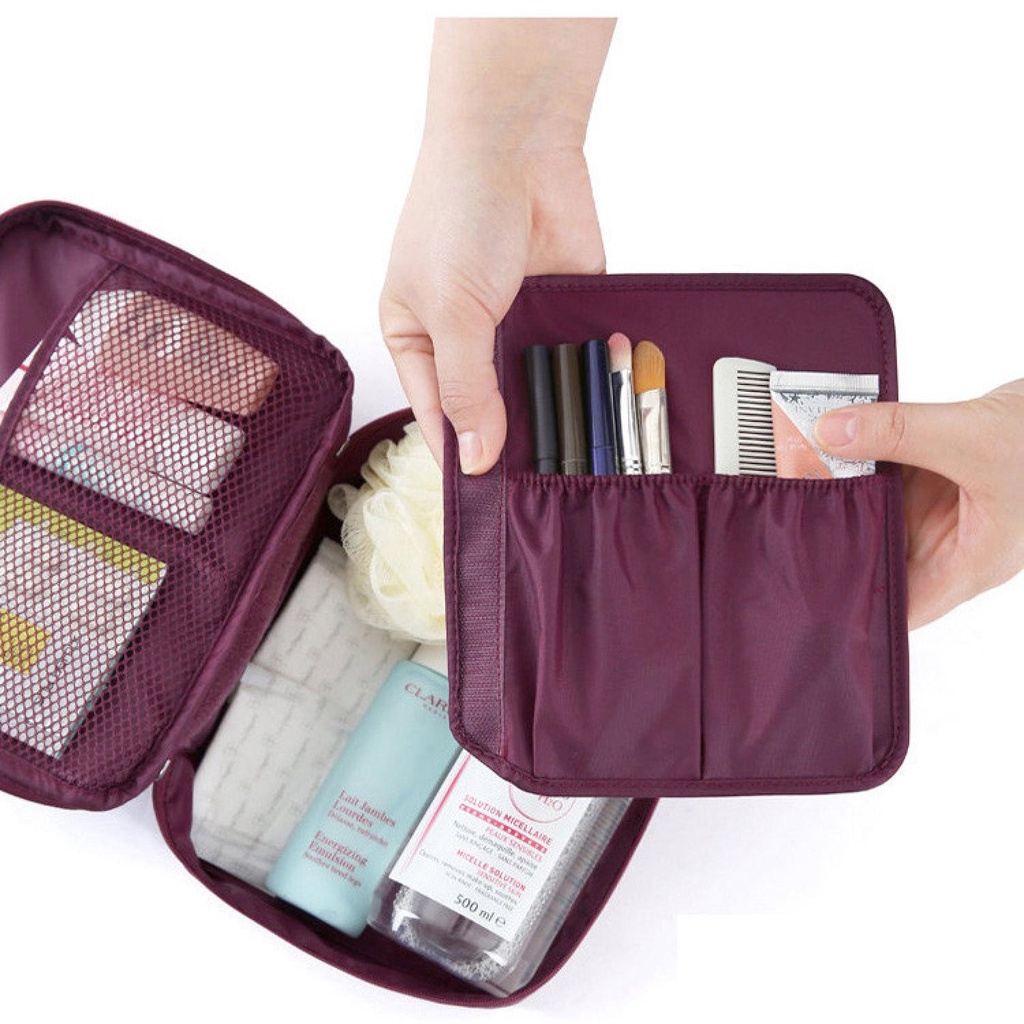 Cassiey Tas Travel Bag in Bag Organizer untuk Kosmetik Sabun - XZ-8010