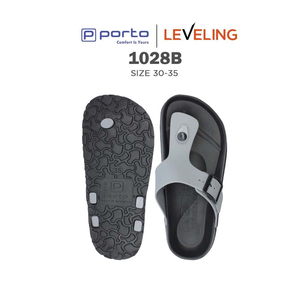 1028B - Porto Leveling Sandal Jepit Karet Harian Anak Laki-Laki Nyaman Anti Licin Awet