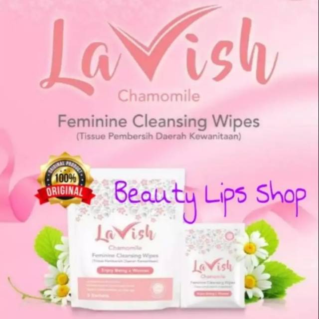 LAVISH Tisu Pembersih Kewanitaan Chamomile Feminine Wipes