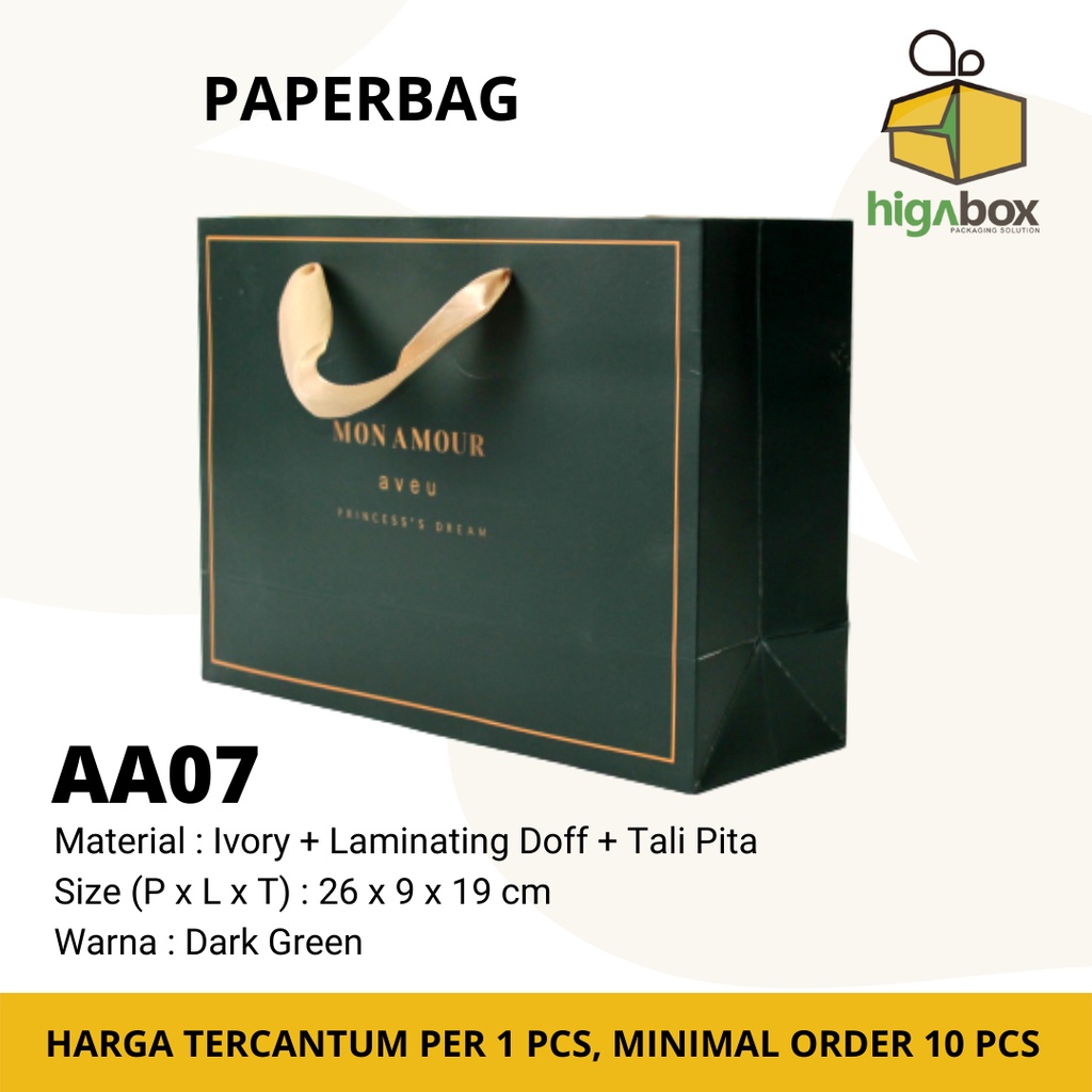 

Paper Bag box set tebal, Paperbag motif elegan Tas Kertas AA07 - BC07