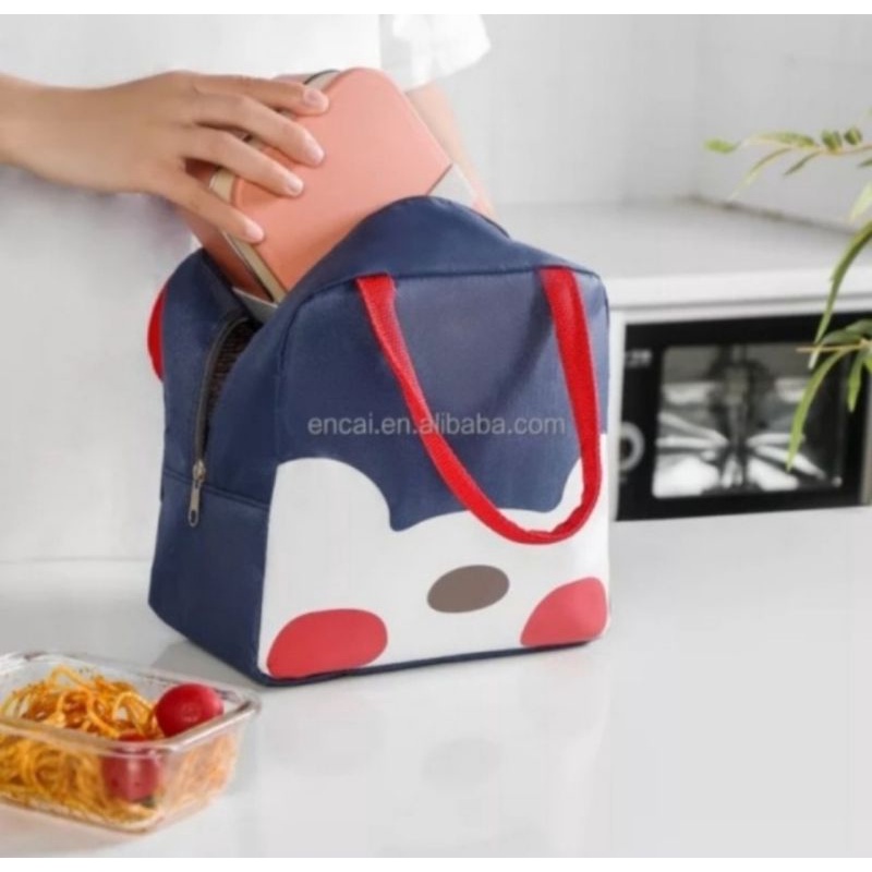 Korean Cartoon Lunch Bag Cooler/ Tas Bekal / Tas Asi / Tas Makanan