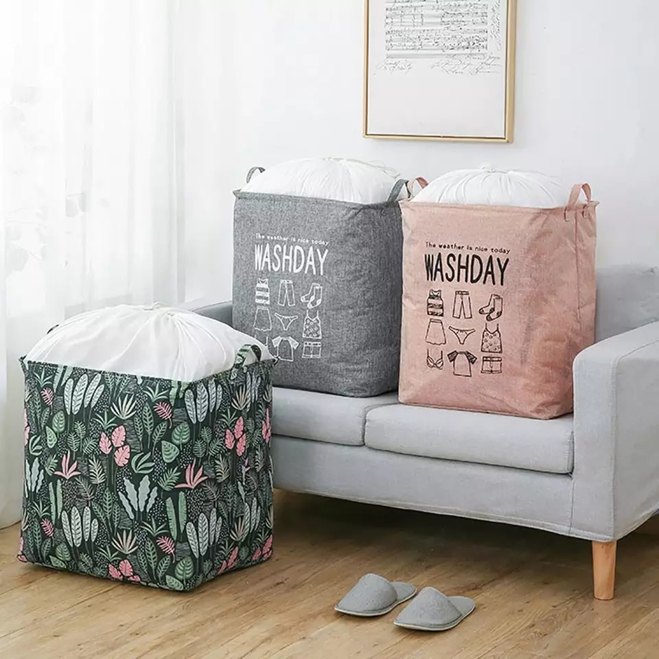 [FS] - Storage Bag Jumbo 100 liter / Keranjang Baju Tempat Pakaian / Storage Box Serbaguna /  Keranj