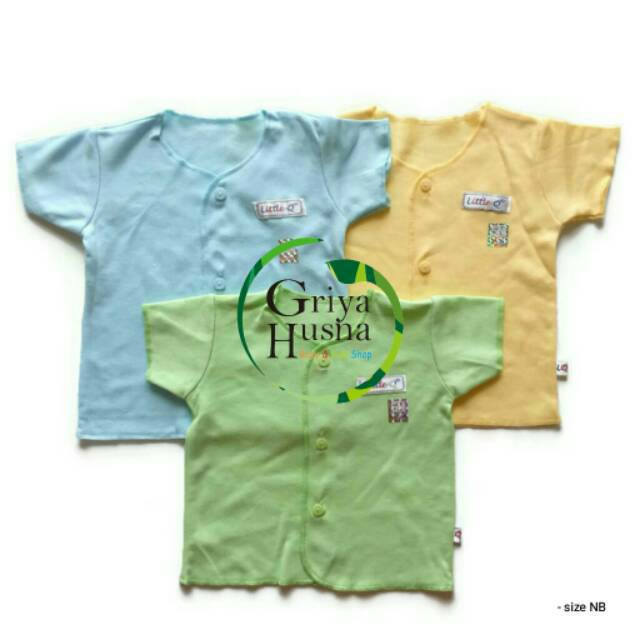  Baju  lengan pendek bayi  size Newborn Little Q sudah SNI  