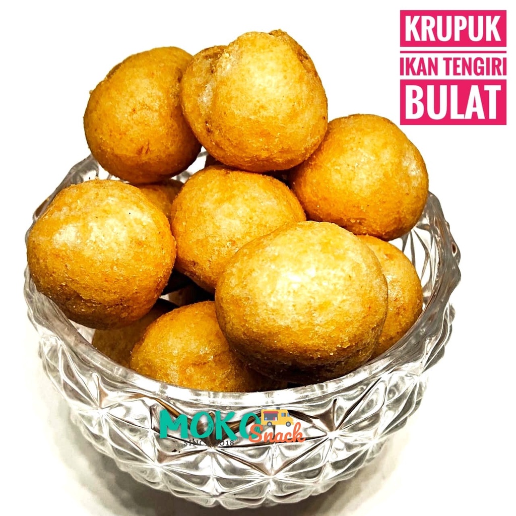 

Snack Cemilan Krupuk ikan Bulat 250 gr