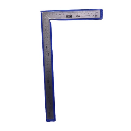 AZK |Penggaris Siku L tukang Stainless steel OPT Taiwan 30 x 15 cm / 50x25 - 30x15cm