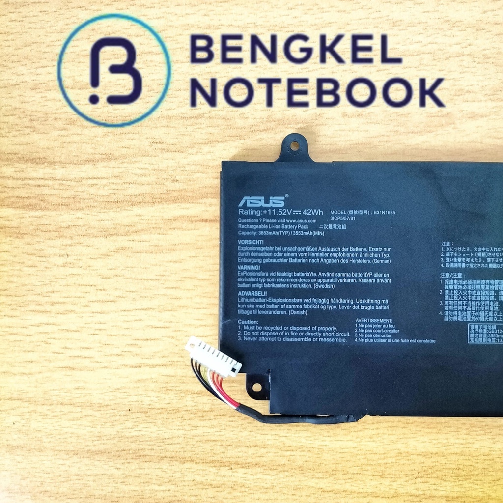 Baterai Asus TP203 TP203N TP203NA B31N1625 Original