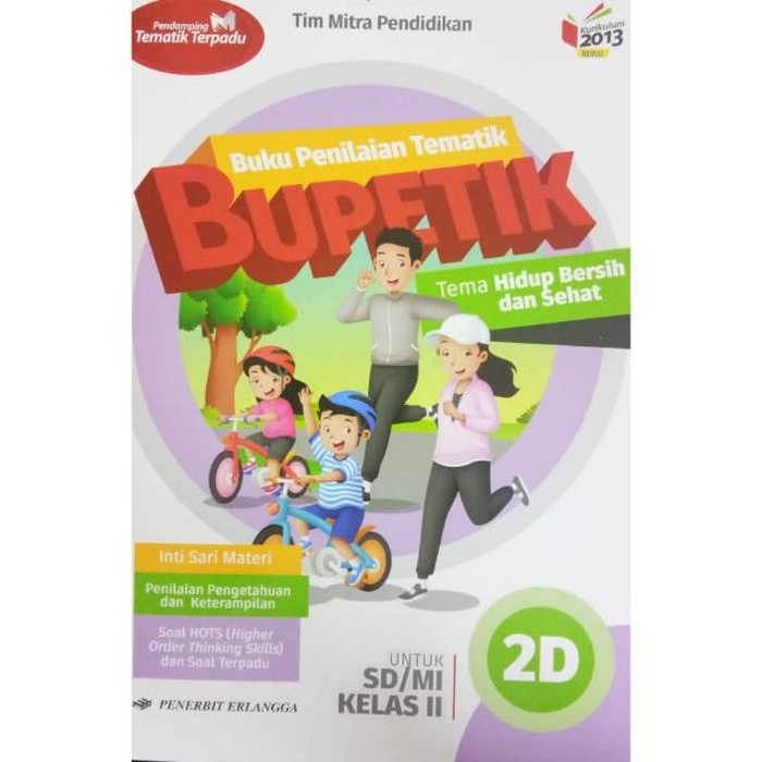 BEST SELLER BUPETIK 2D SD/MI KELAS 2 TEMA HIDUP BERSIH dan SEHAT