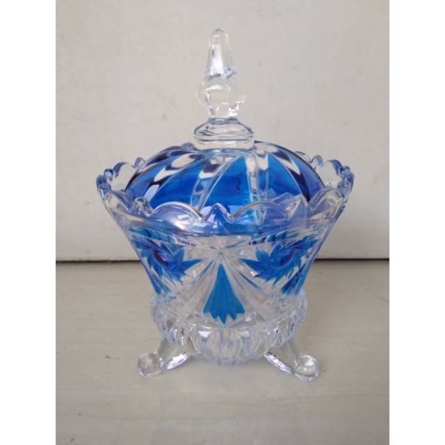 Toples Permen / Kue Emperor Warna Clear Glass