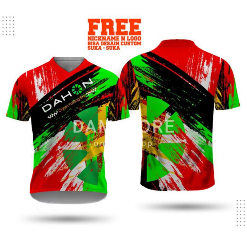 Jersey sepeda lipat, folding bike, Seli, DAHON Dewasa Lengan Pendek