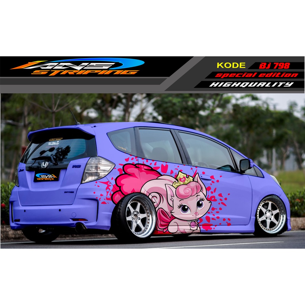 STIKER MOBIL HONDA BRIO / JAZZ RS / MOBILIO / AGYA / YARIS / ATOS / STICKER MOBIL