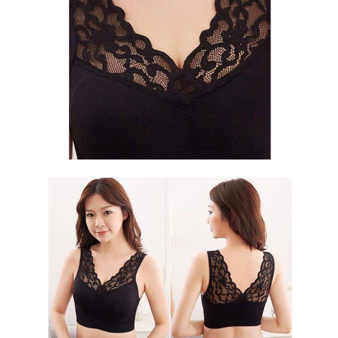 ☀ Sunly ☀ A131 Bra BH Wanita Tanpa Kawat Bahan Halus Bralette Elastis Sexy dengan Busa Motif