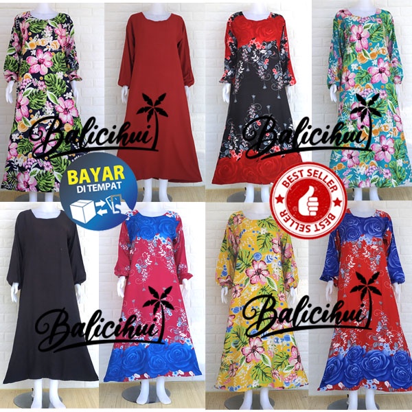 Balicihui Gamis Payung Daster Gamis Gamis Bali Gamis Rumahan Adem Gamis Santai Long Dress Bali