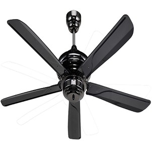 MT.EDMA 54in CONTRACTOR Ceiling Fan Dekoratif (Black) + Remote Control