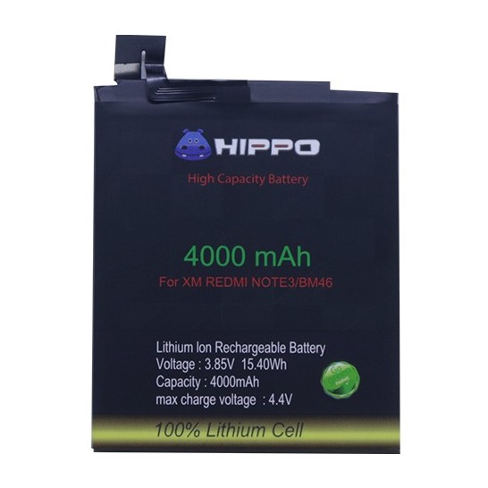 Baterai Hippo Xiaomi Redmi Note 3 / 3 Pro ( Kenzo ) BM46