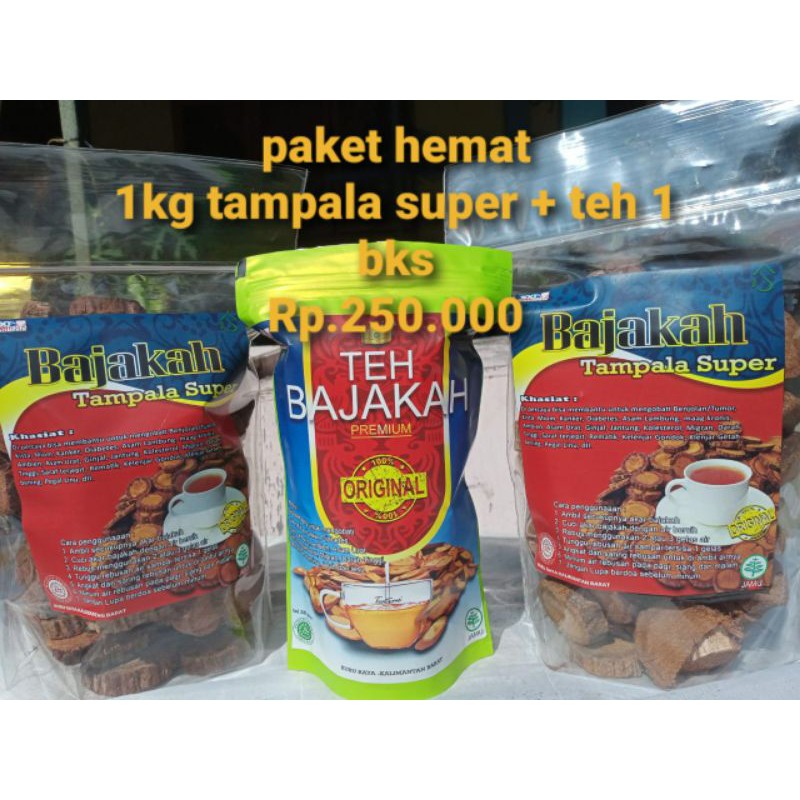 

paket hemat, bajakah tampala super + 1 bks teh