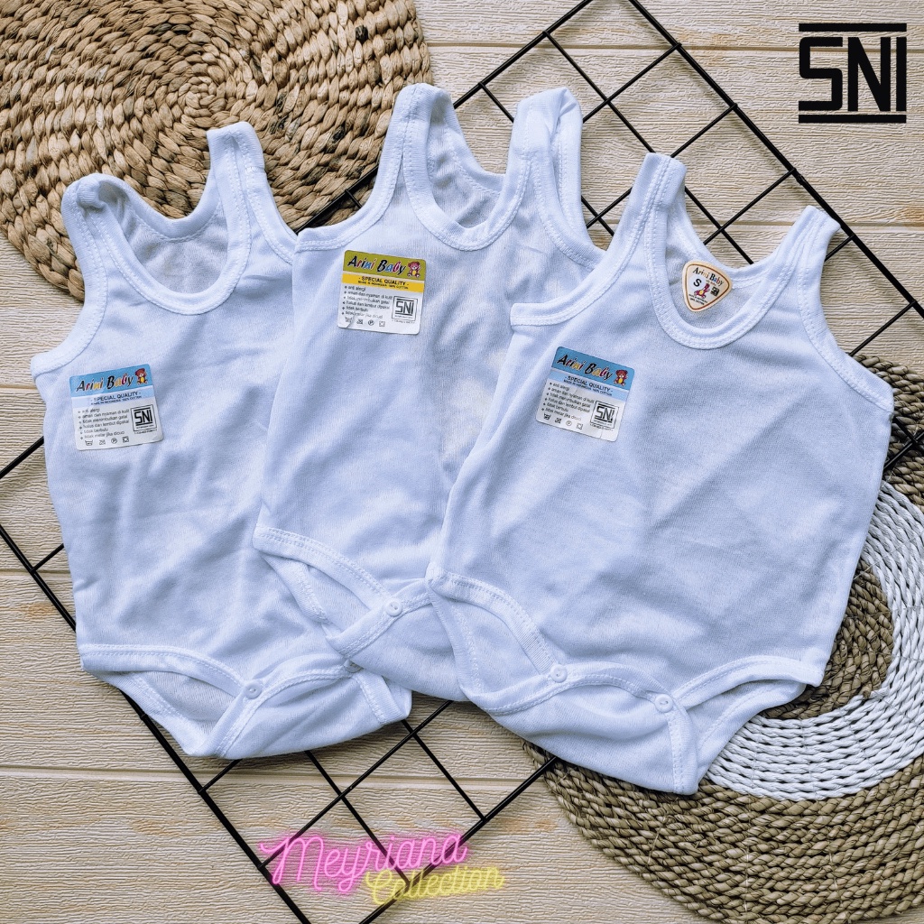 3 PCS Jumper Singlet Bayi PREMIUM Jumsuit Kaos Dalam Bayi Singlet Bayi Laki-laki Peremuan