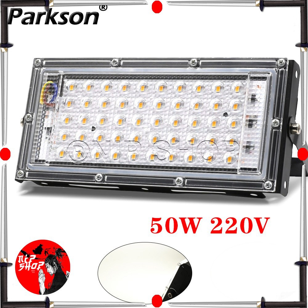 Lampu Sorot Flood Light Waterproof 4500 Lumens 50W Cool White 6500K- A8 - Black