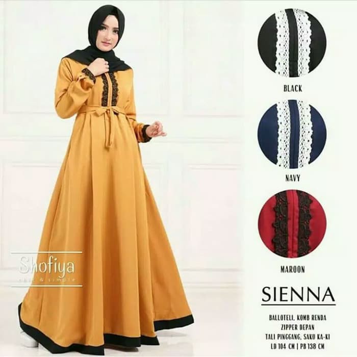 GAMIS BALOTELLI KOMBINASI RENDA BUSUI - gamis balotelli renda BEST SELLER