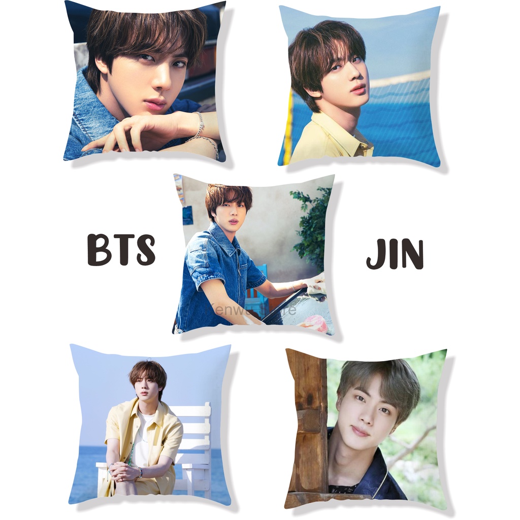 Bantal Jin BTS 30x30 cm Part 1 #JN 001-010/ Bantal Sofa Jin BTS, Bantal BTS Group, Bantal Sofa , Bantal Kado , Bantal Mumer