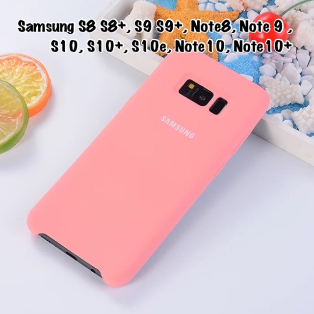 Samsung Silicone Ori PINK Samsung NOTE S8 S8+ S9 S9+ Note8 Note 9 Note10 Note 10 plus