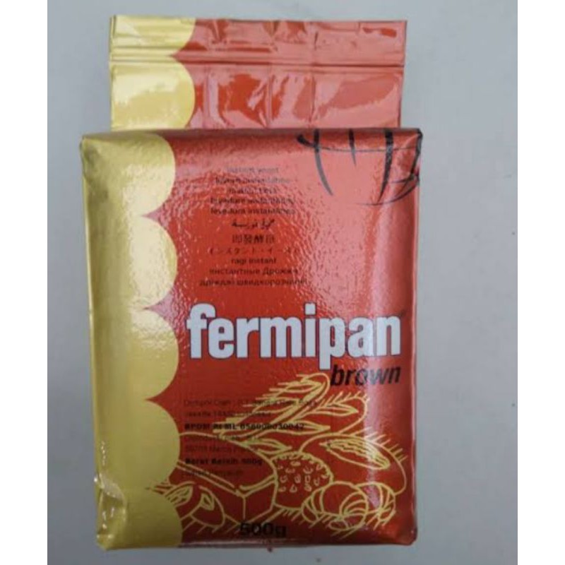 

Fermipan Brown kemasan 500 gram / Ragi Instant