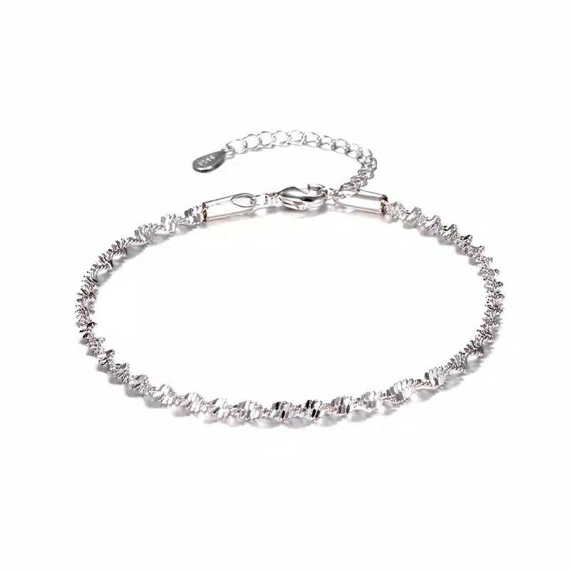Gelang Tangan Motif Gelombang Ala Korea Untuk Wanita