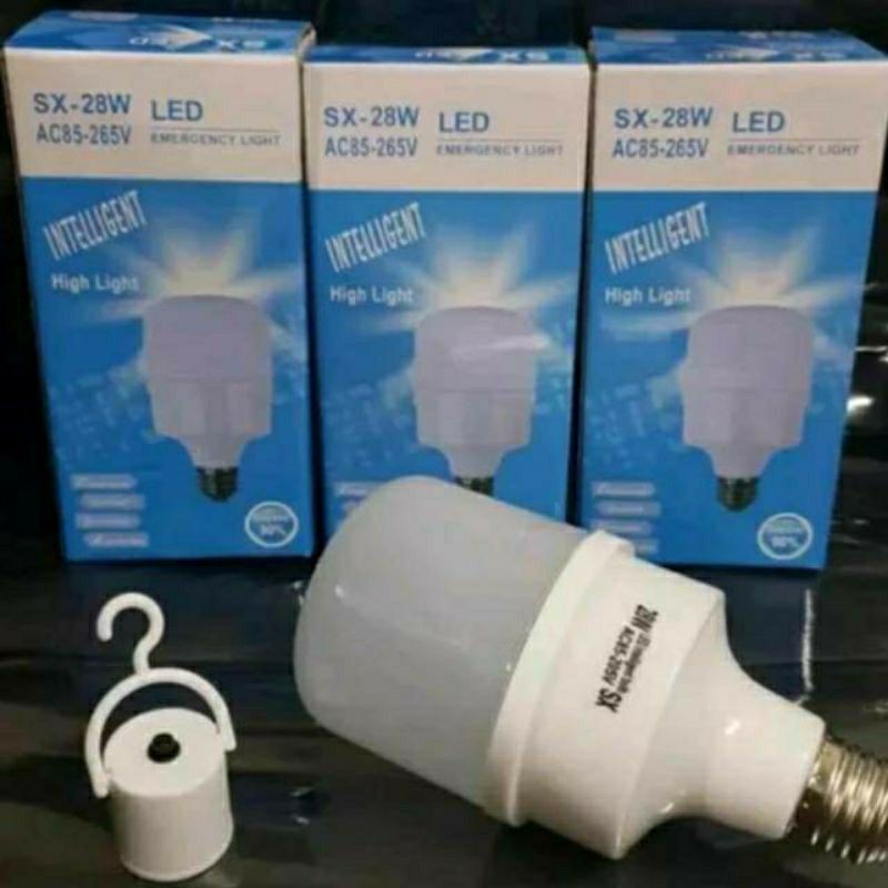 Lampu LED emergency darurat 28 watt sentuh gantung tetap nyala walau mati lampu SX super terang hemat energi