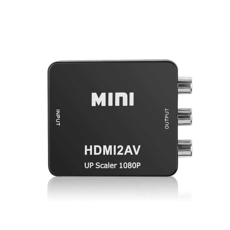 Adapter Video Audio Konverter HDMI to RCA AV 1080p Universal TV Monitor