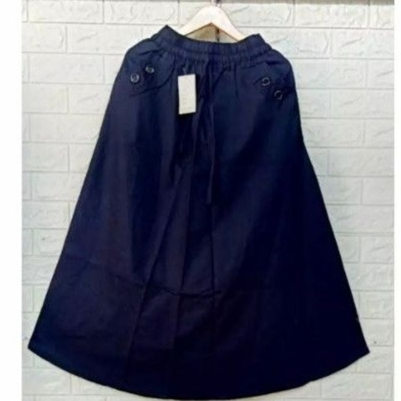 Rok Panjang Bahan Katun Cigaret Tebal 02