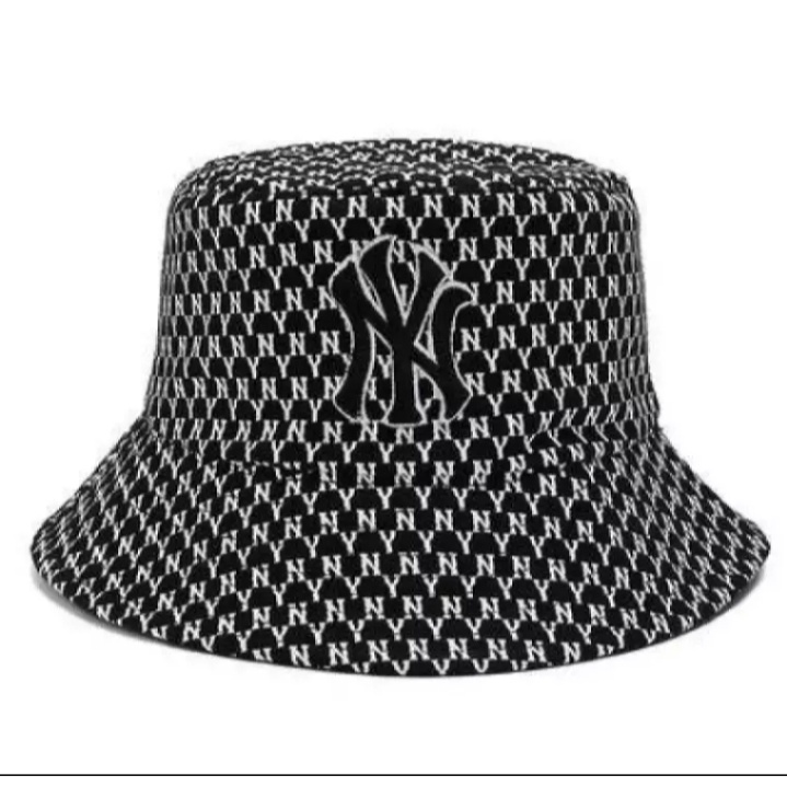 COD Topi Bucket Hat Pria dan Wanita Logo Ny