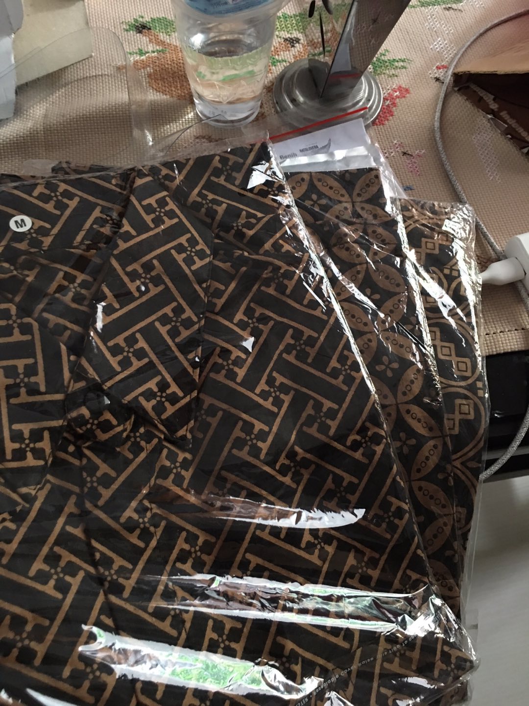 Bswart Batik Hrb026 Kenongo Hem Pendek Padi Pekalongan M L Xl Batik Pria Murah Modern Grosir