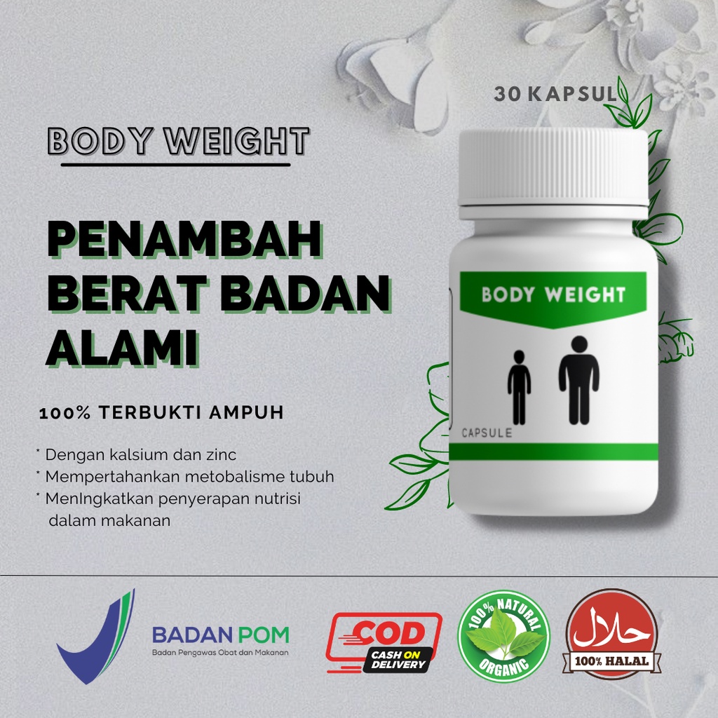 

SUPLEMEN PENAMBAH BERAT BADAN BODY WEIGHT obat badan gemuk bpom susu dewasa nafsu makan madu paket 2s