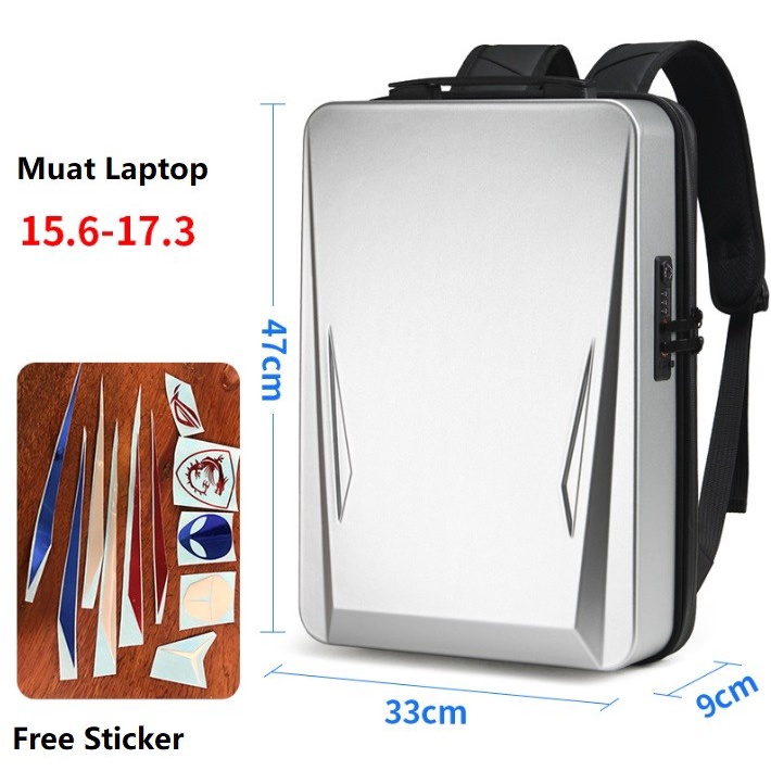 Backpack Laptop Gaming Kunci TSA Anti Air Tas Komputer - BL005